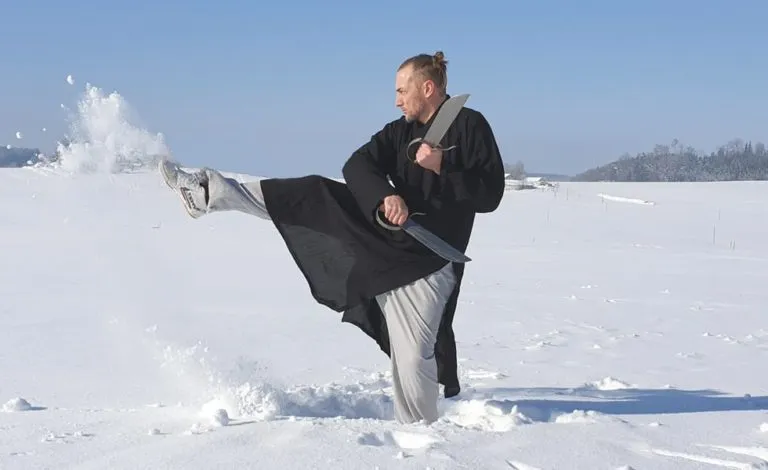 Yong Chun Kung Fu Training im Schnee